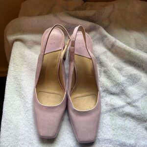 Alex Marie cute pink/purple square toe heels